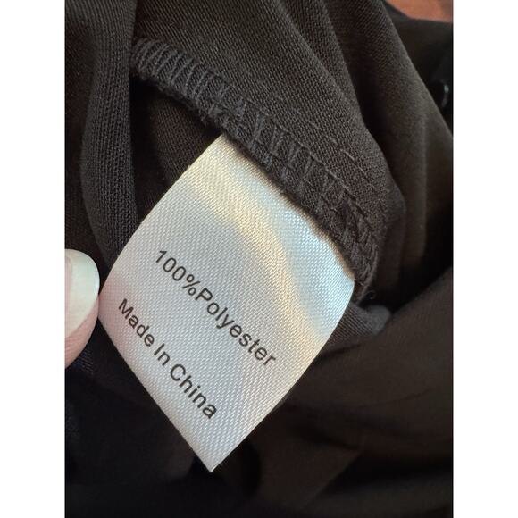 Tuckernuck Black High Waisted Flared Pants Sz M NEW - Picture 4 of 12